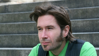 Man beard green shirt stairs - christian macnevin free wallpaper for desktop