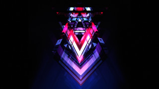 Colorful dark red blue black - geometric abstract art free wallpaper for desktop