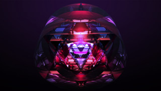 Colorful abstract artwork dark background - global free wallpaper for desktop