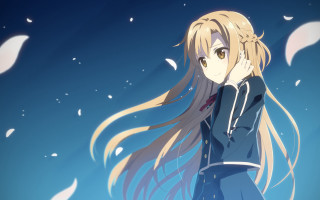 Girl long hair snow hands - the snow free wallpaper