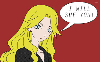 Cartoon woman speech bubble sue - flat free wallpaper for desktop
