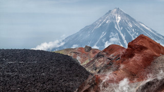 Mountain tall peak steam clouds - murata range free wallpaper