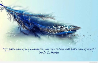 Blue feather quote on it - conroy maddox free wallpaper