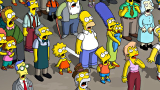 Simpsons cartoon group people suit - a cartoon style free wallpaper