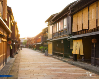 Wooden buildings street kyoto arts - kyoto animation free wallpaper