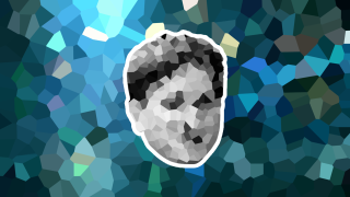 Rock face triangles generative cubist - ernő rubik free wallpaper