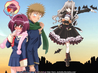 Anime couple city skyline bats - bat free wallpaper