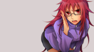 Woman red hair glasses hand - red hair and glasses free wallpaper