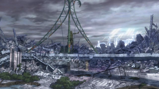 Futuristic city bridge river sky - a bridge and a river free wallpaper for desktop