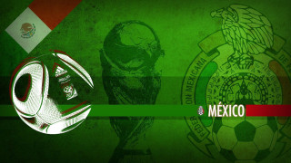 Soccer ball mexican flag background - a soccer ball free wallpaper