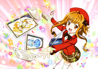 Girl red shirt hat laptop - a red hat free wallpaper