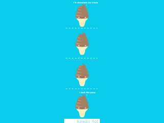 Ice cream cones poster line - a diagram free wallpaper