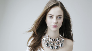 Woman necklace white shirt silver - silver free wallpaper