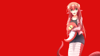 Woman snake tail red object - tentacle free wallpaper