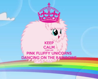 Pink fluffy unicorn crown rainbow - fluffy free wallpaper for desktop