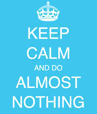 Blue poster white crown says - nothing free wallpaper