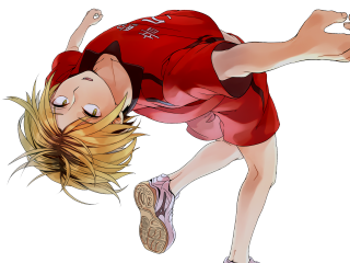 Cartoon girl falling knees hair - lineart free wallpaper for desktop