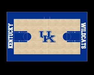 Kentucky wildcats basketball court blue - a basketball court free wallpaper