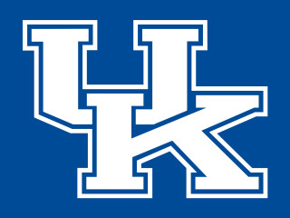 Blue white kentucky logo letter - allan brooks free wallpaper