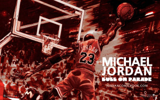 Michael jordan dunking basketball hoop - bill sienkiewicz free wallpaper for desktop
