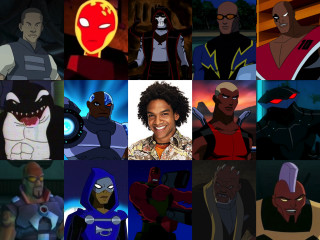 Cartoon collage expressions faces characters - and a man free wallpaper for desktop