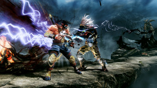 Two characters fighting lightning dark - lightning free wallpaper for desktop