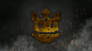 Gold crown black background smoke - a gold crown free wallpaper for desktop