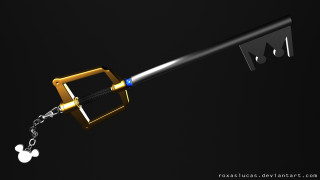 Golden key black object chain - a black object free wallpaper