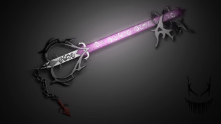 Purple sword black white design - concept design free wallpaper for desktop