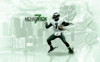 Football player running cityscape skyscrapers - his hand and a city in the background free wallpaper