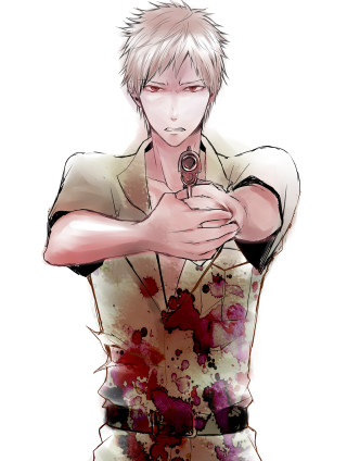 Man gun blood body chest - andrew stevovich free wallpaper