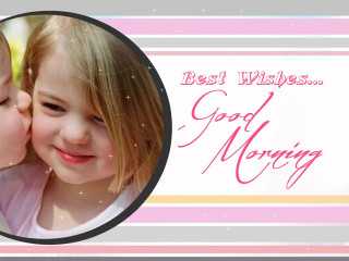 Little girls kissing best wishes - anne dunn free wallpaper