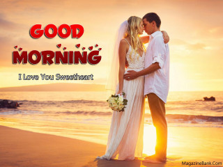 Couple kissing beach sunset good - bright morning free wallpaper