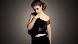 Woman black dress posing hands 9 - arabella rankin free wallpaper for desktop