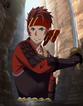 Man sword cave background entrance - concept art free wallpaper for mobile