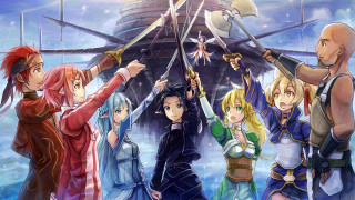 People swords ship tower group - a ship free wallpaper