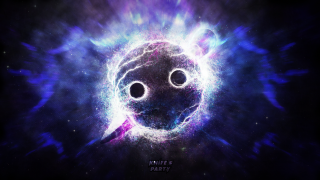 Space black hole blue hole - a space free wallpaper