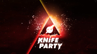 Triangle skull knife party fireball - a fireball in the background free wallpaper for desktop