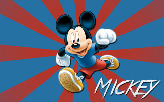 Mickey mouse cartoon red blue - pixar and disney animation free wallpaper