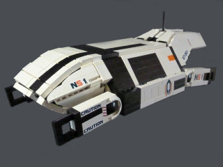 White black spaceship model black - sci fi free wallpaper