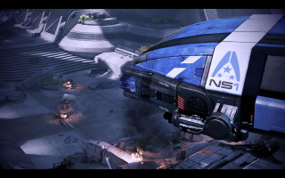 Futuristic city building blue white - a star trek logo free wallpaper