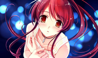 Red haired girl anime moonlight - red hair free wallpaper