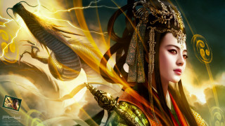 Woman costume snake shoulder snake - chen chun free wallpaper