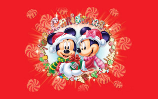 Mickey minnie mouse christmas wallpaper - naive free wallpaper