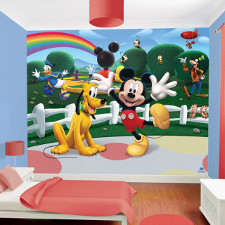 Mickey mouse rainbow mural childs - pixar and disney animation free wallpaper for tablet