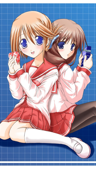 Anime girls blue floor cell - cell free wallpaper