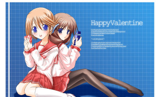 Couple cell phones blue background - cell free wallpaper for desktop