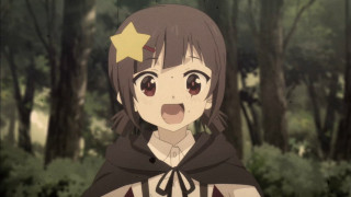 Girl star forest trees grass - kawaii free wallpaper for desktop