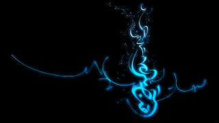 Blue black swirly abstract airbrush - a blue swirl free wallpaper