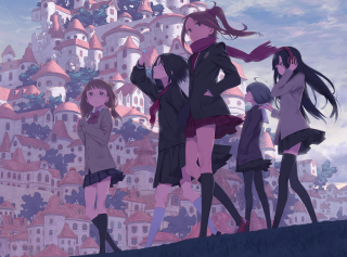 Group people castle sky cityscape - a sky background and a sky background free wallpaper